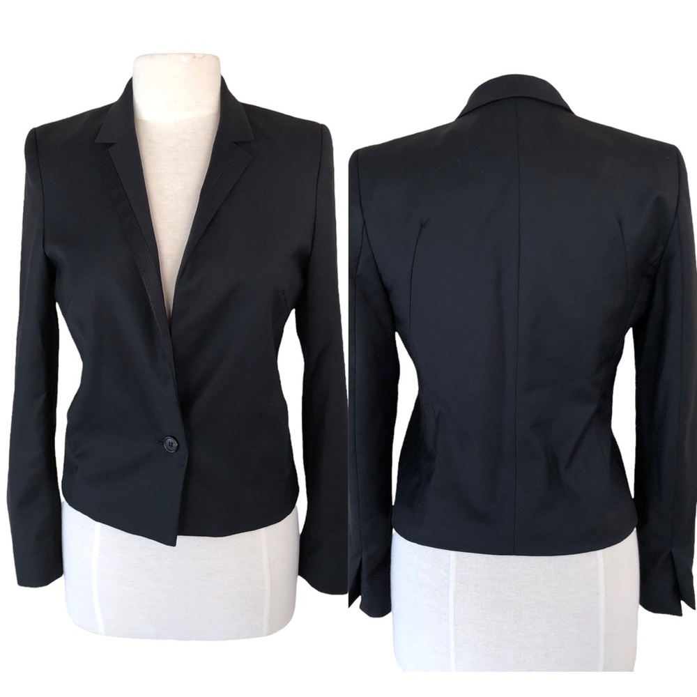 Anne Valerie Hash x Cartier Black Wool Tuxedo Style Blazer